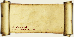 Žaklina Tulkić vizit kartica